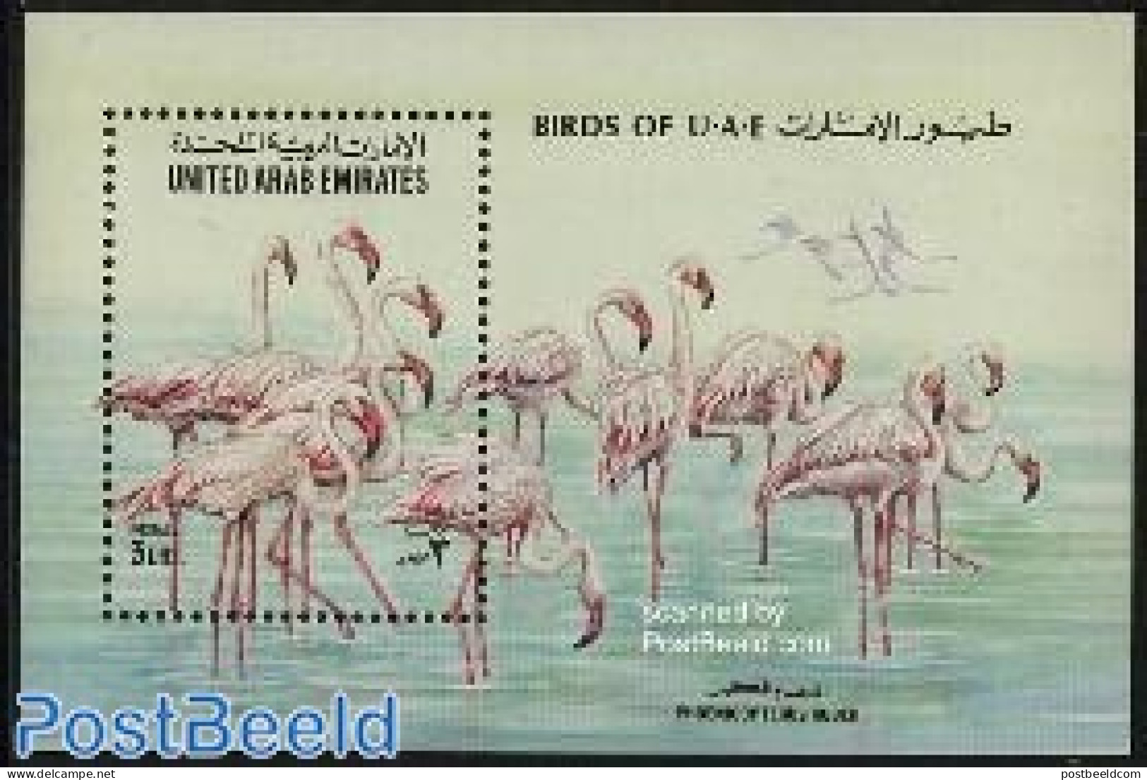 United Arab Emirates 1994 Birds S/s, Mint NH, Nature - Birds - Flamingo - Other & Unclassified