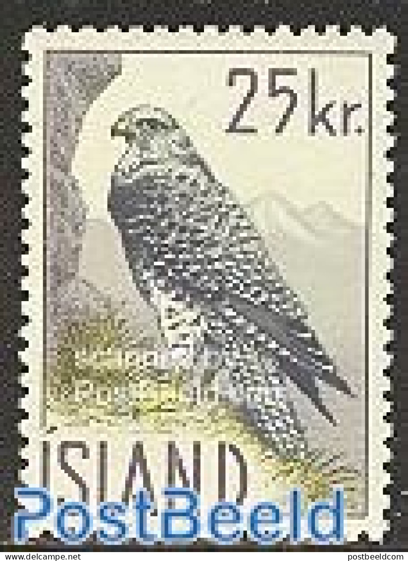 Iceland 1960 Wildlife, Falcon 1v, Mint NH, Nature - Birds - Birds Of Prey - Ongebruikt