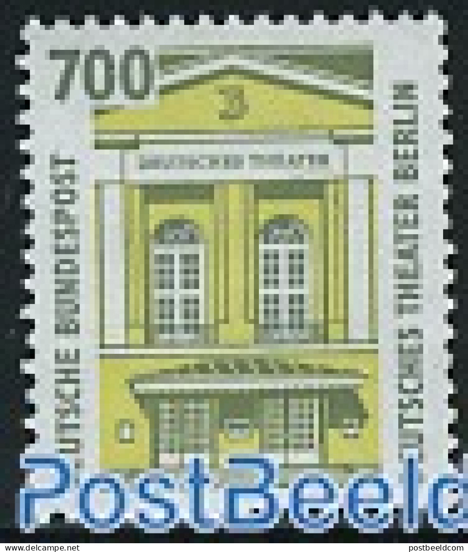 Germany, Federal Republic 1993 Coil Stamp With Number On Back-side 1v, Mint NH, Performance Art - Theatre - Nuevos