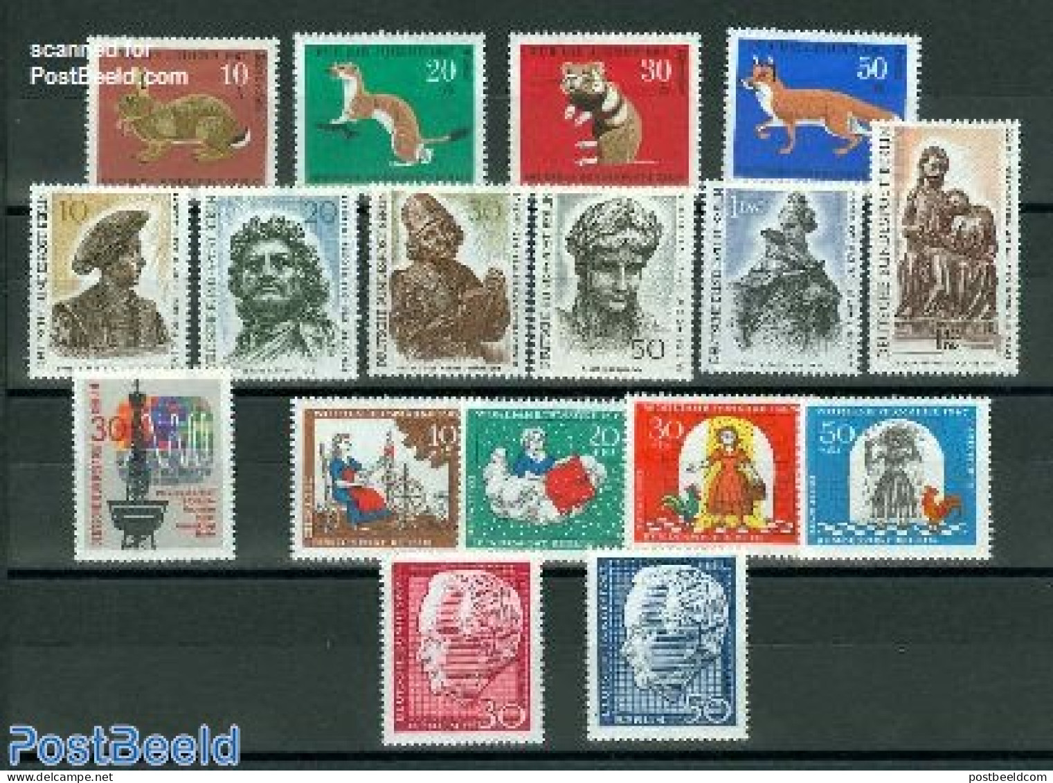 Germany, Berlin 1967 Yearset 1967, Complete, 17v, Mint NH, Various - Yearsets (by Country) - Nuevos