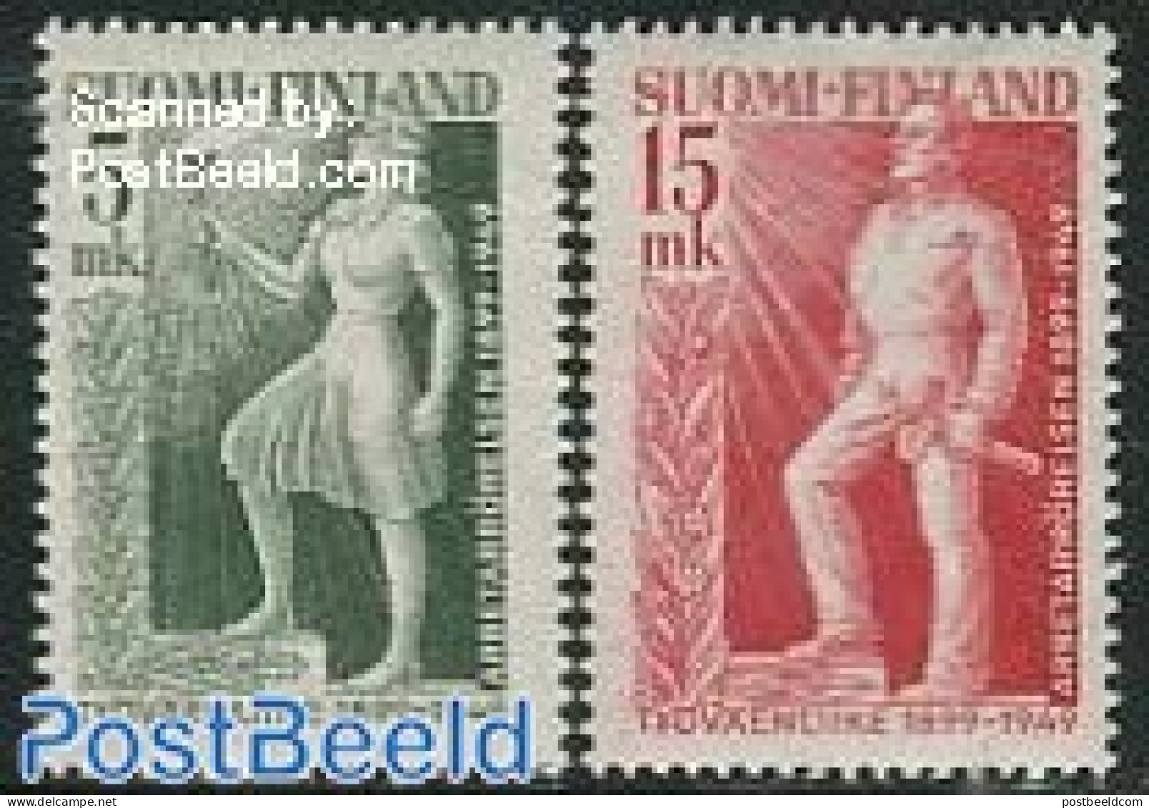 Finland 1949 Labour Association 2v, Mint NH - Ungebraucht