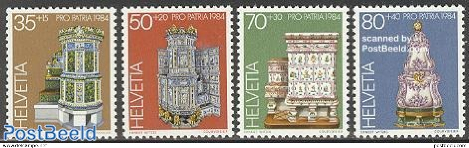 Switzerland 1984 Pro Patria 4v, Mint NH, Art - Art & Antique Objects - Unused Stamps