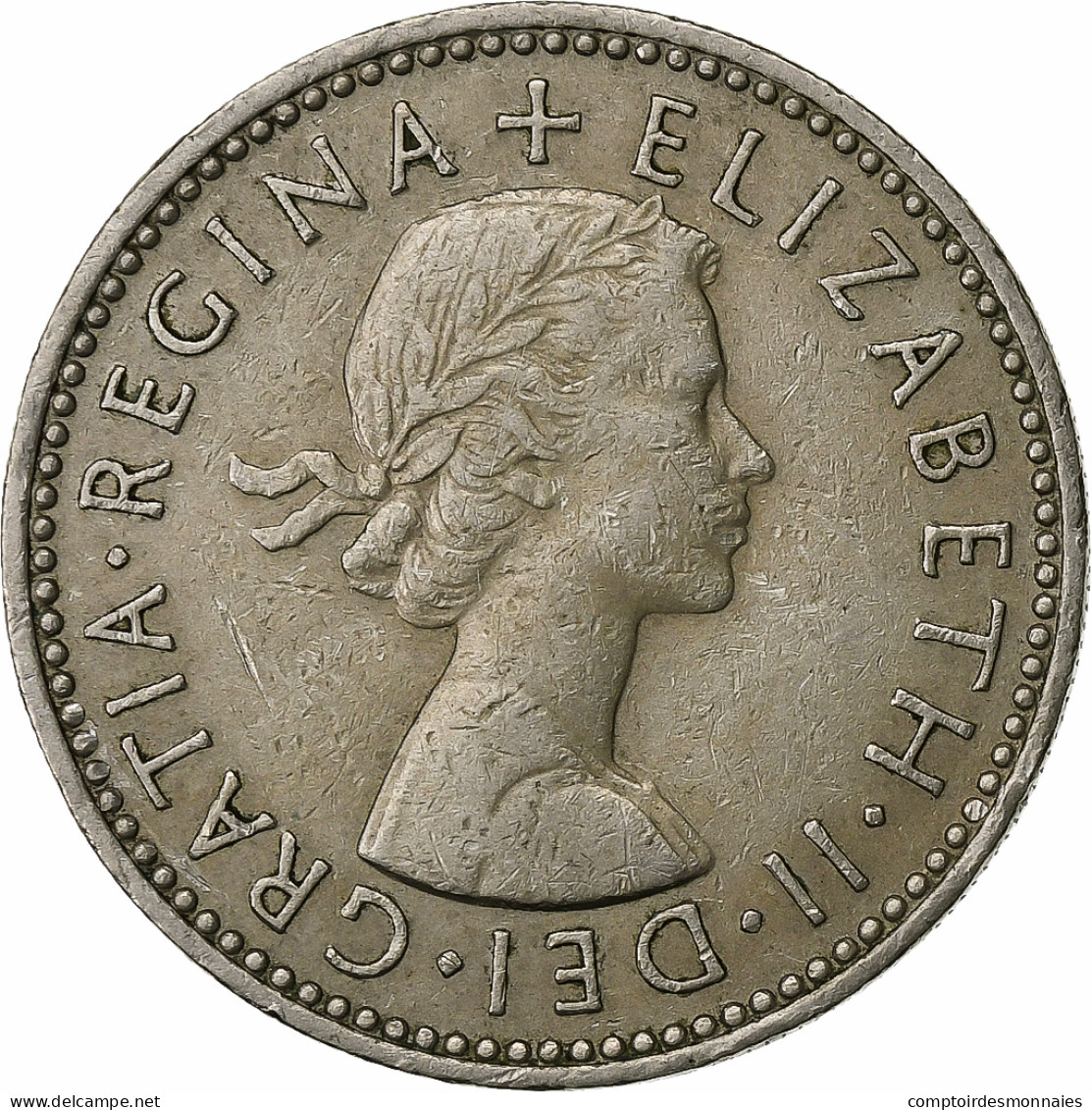 Grande-Bretagne, Elizabeth II, Shilling, 1954, Cupro-nickel, TB, KM:905 - I. 1 Shilling