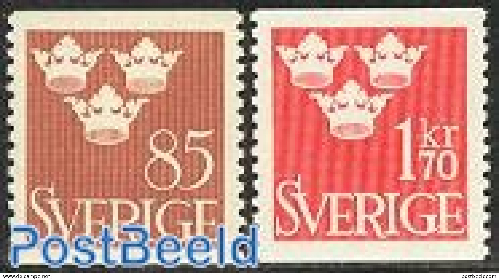 Sweden 1951 Definitives 2v, Mint NH - Ungebraucht