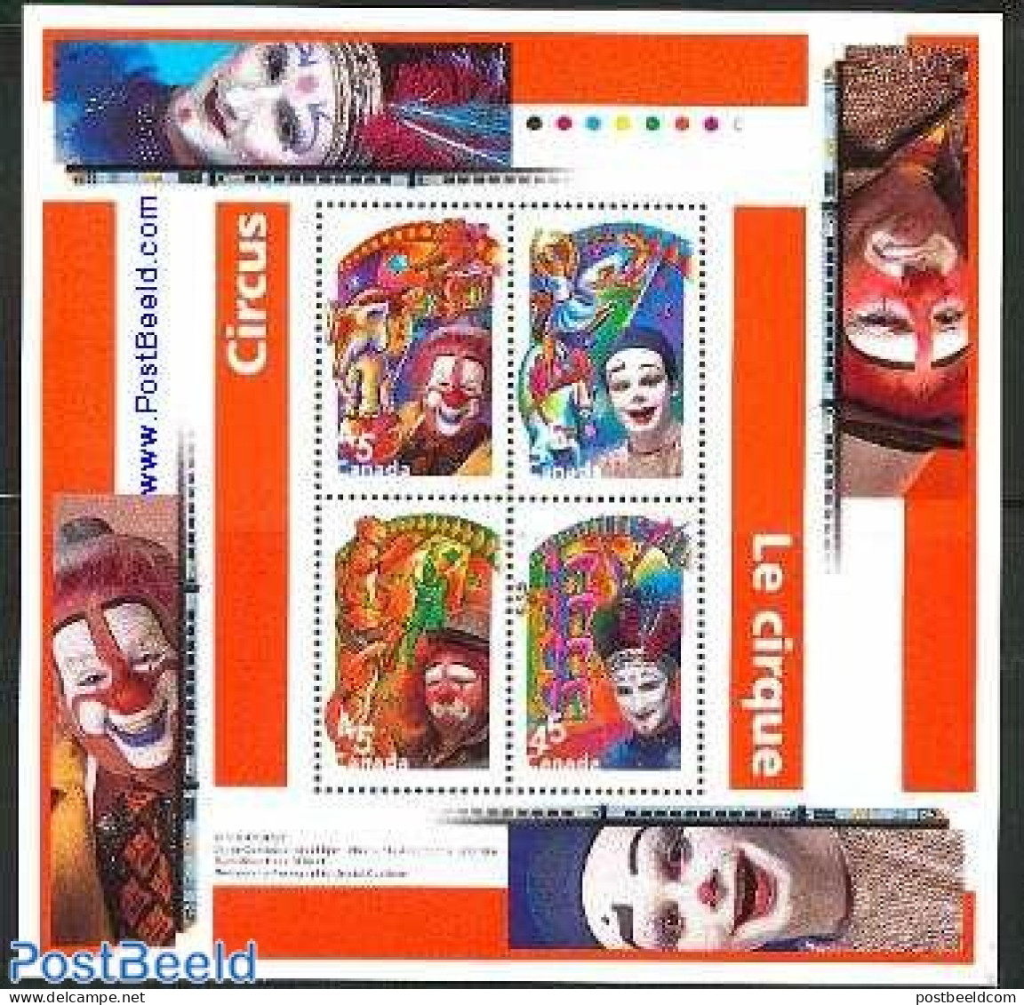 Canada 1998 Circus S/s, Mint NH, Performance Art - Circus - Unused Stamps