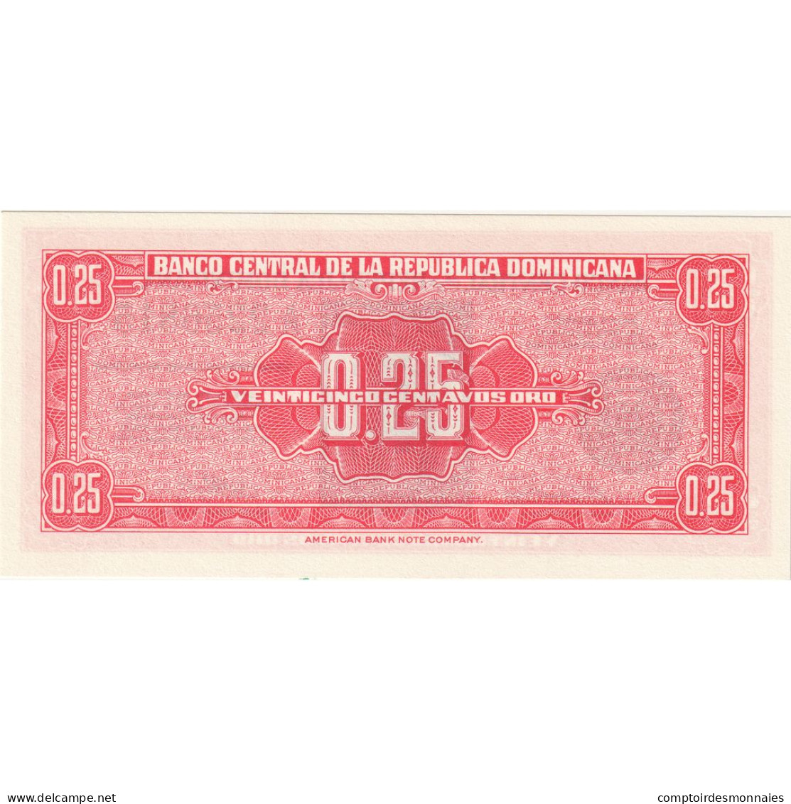 République Dominicaine, 25 Centavos Oro, Specimen, KM:88s, NEUF - Dominicana