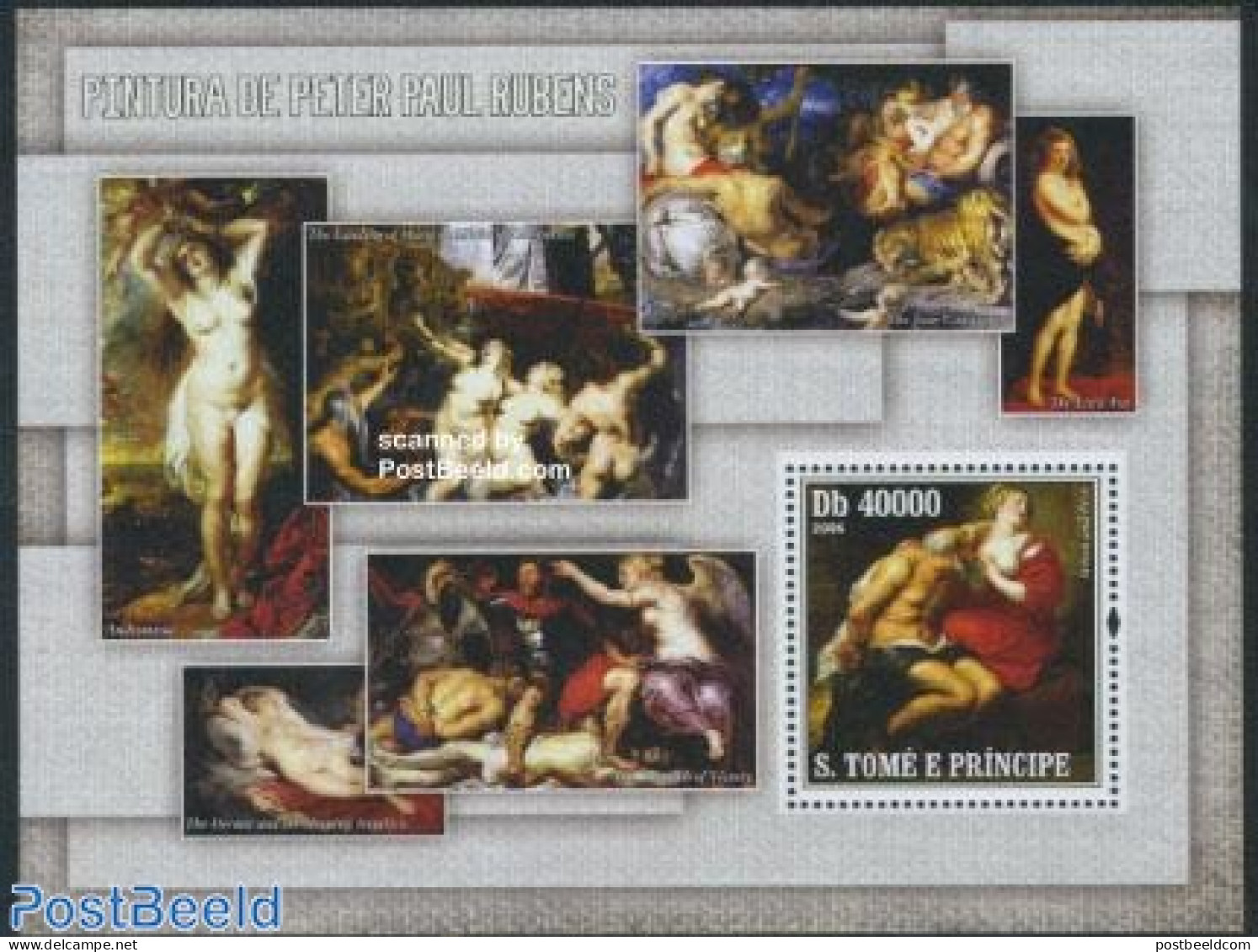 Sao Tome/Principe 2006 P.P. Rubens S/s, Mint NH, Art - Nude Paintings - Paintings - Rubens - Sao Tome En Principe