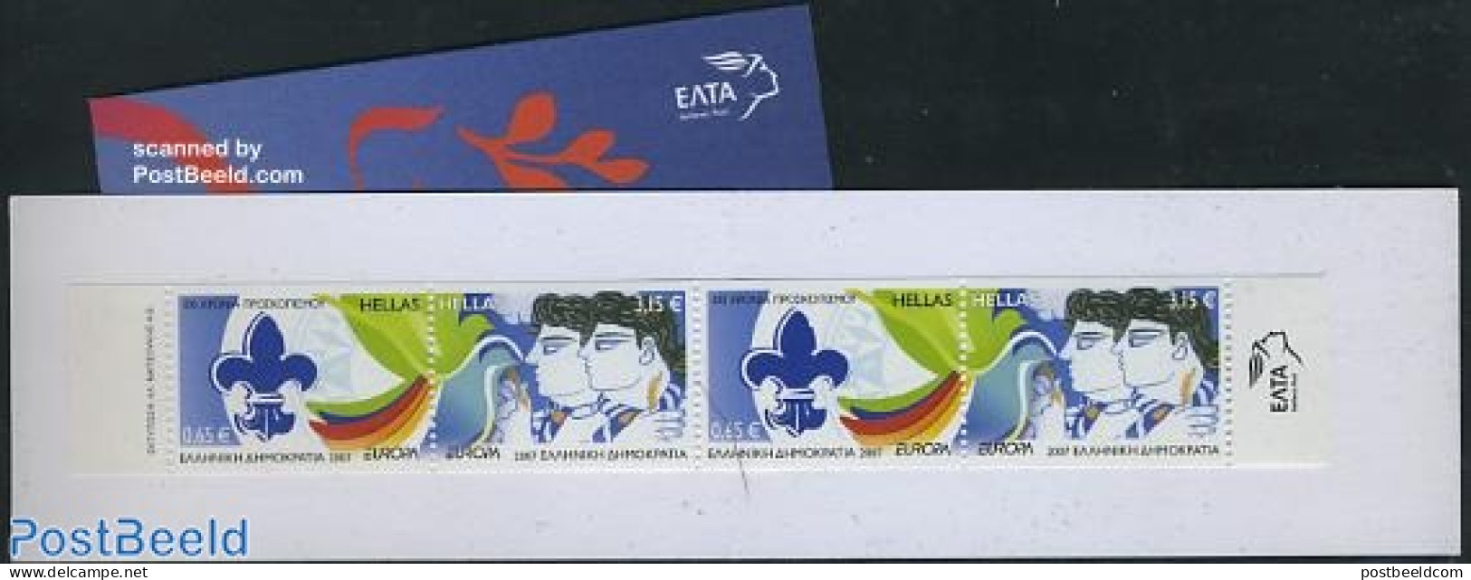 Greece 2007 Europa, Scouting Booklet, Mint NH, History - Sport - Europa (cept) - Scouting - Stamp Booklets - Unused Stamps