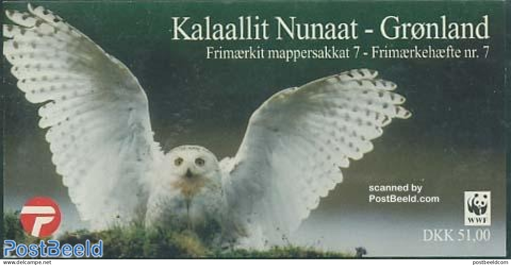 Greenland 1999 WWF, Snow Owl Booklet, Mint NH, Nature - Birds - Birds Of Prey - Owls - World Wildlife Fund (WWF) - Sta.. - Nuovi