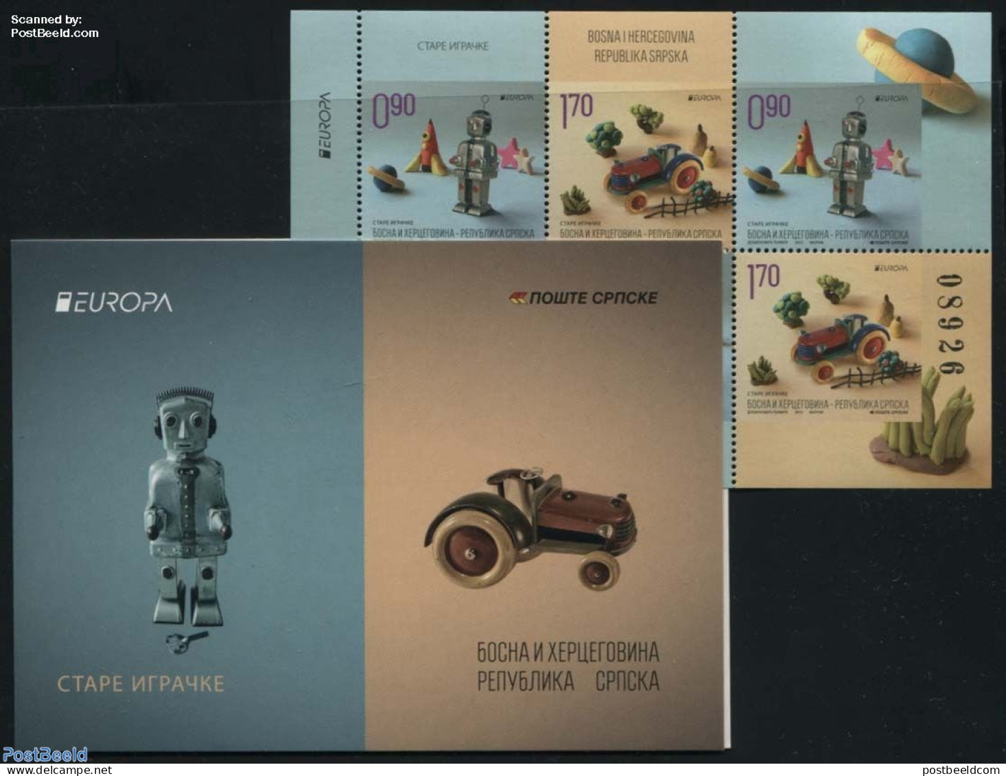 Bosnia Herzegovina - Serbian Adm. 2015 Europa, Old Toys Booklet, Mint NH, History - Transport - Various - Europa (cept.. - Non Classés