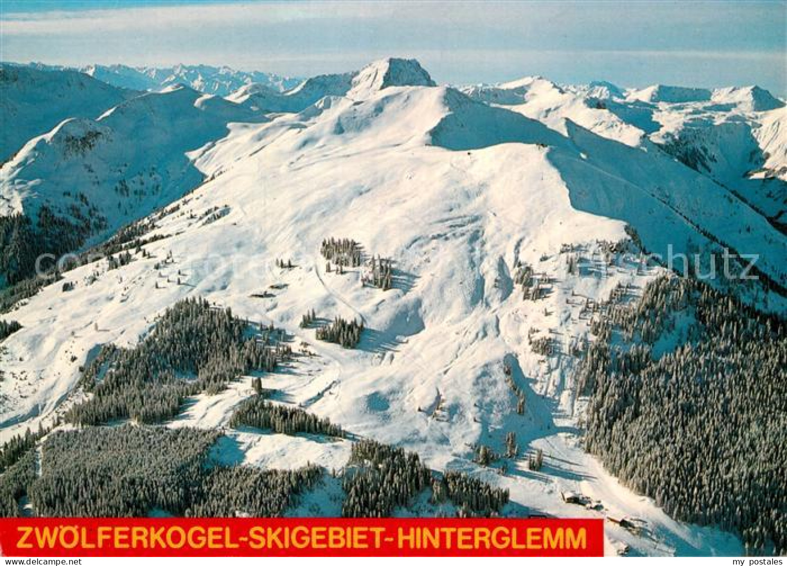 73033364 Hinterglemm Saalbach Zwoelferkogel Hohe Penhab Geissstein Hinterglemm S - Sonstige & Ohne Zuordnung