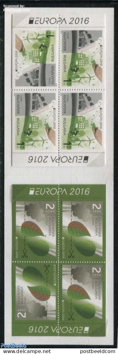 Bulgaria 2016 Europa, Think Green 8v In Booklet, Mint NH, History - Nature - Science - Sport - Various - Europa (cept).. - Neufs