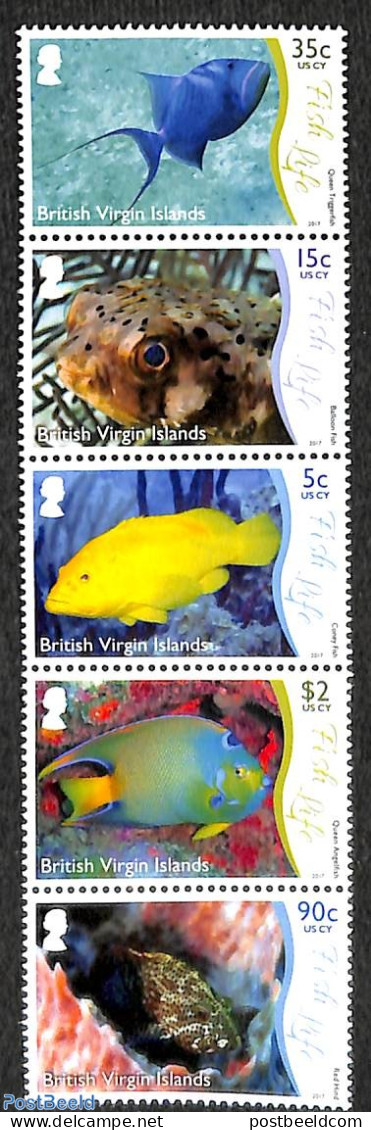 Virgin Islands 2017 Fish 5v [::::], Mint NH, Nature - Fish - Fishes