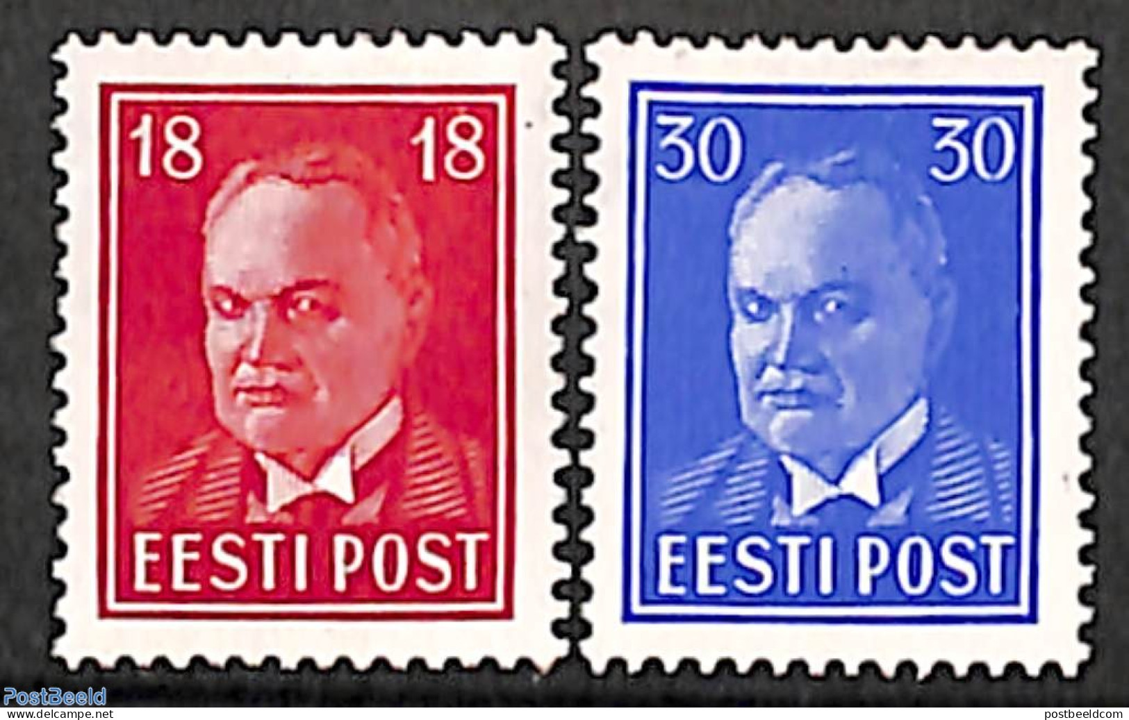 Estonia 1939 Definitives 2v, Unused (hinged) - Estonia