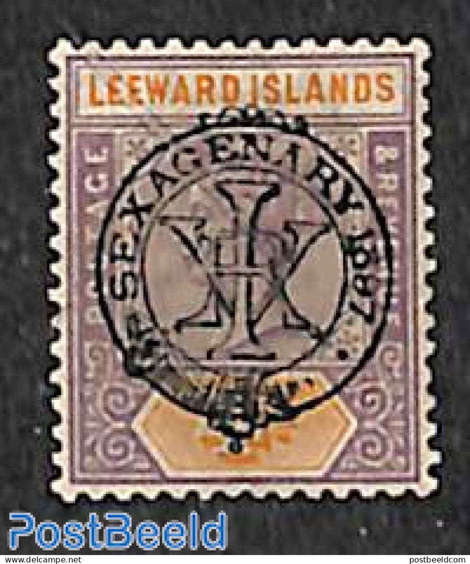 Leeward Islands 1897 4d, Stamp Out Of Set, Unused (hinged) - Leeward  Islands