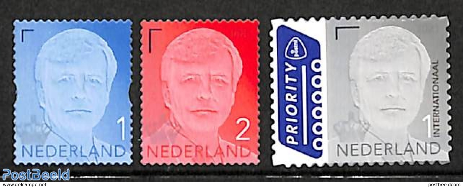 Netherlands 2021 Definitives 3v S-a With Year 2021, Mint NH - Ungebraucht