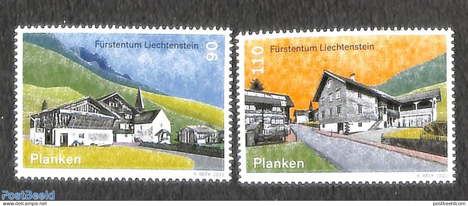 Liechtenstein 2022 Planken 2v, Mint NH - Neufs