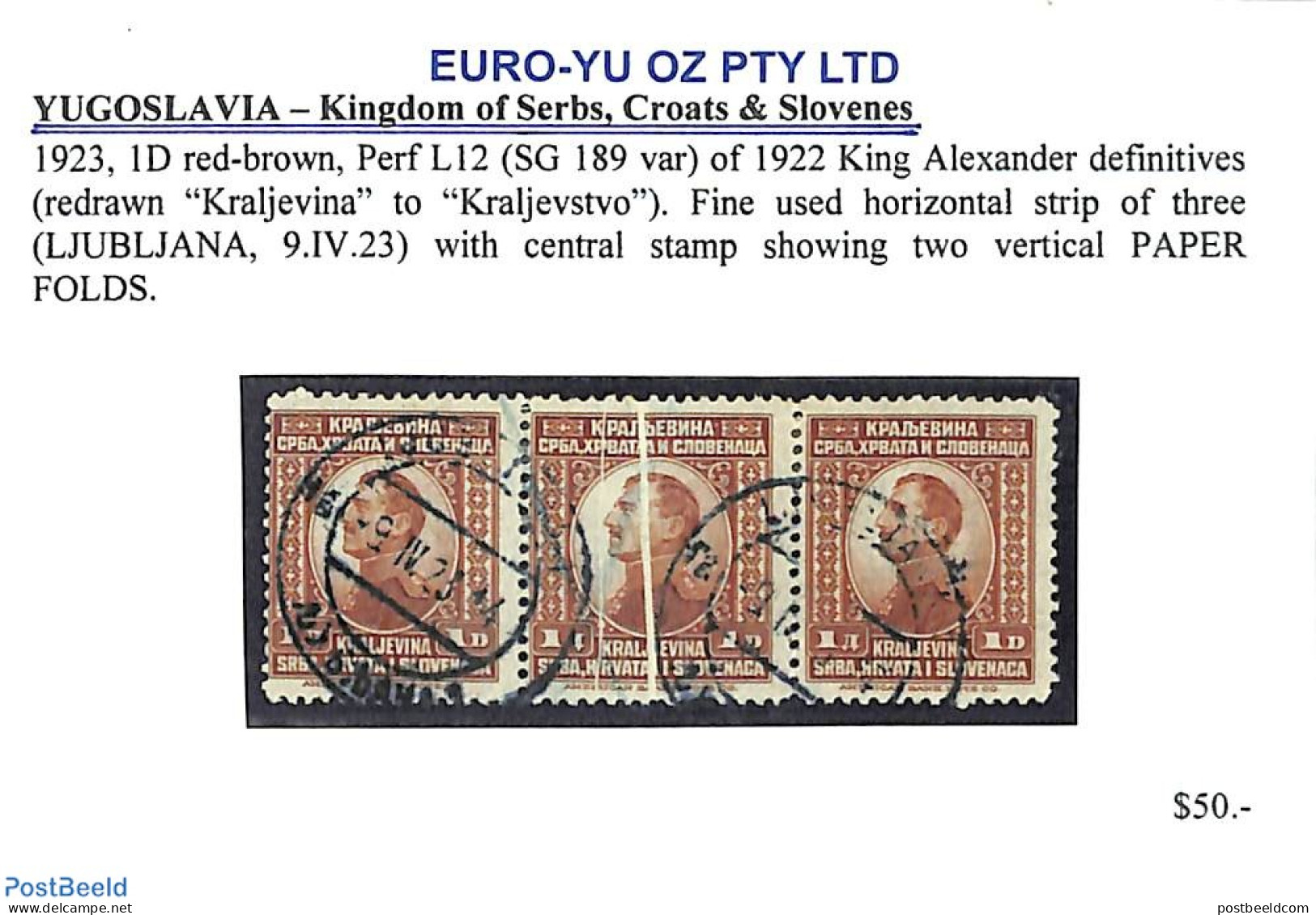 Yugoslavia 1922 Jugoslavia, Variety, See Description In Photo, Used Or CTO - Used Stamps