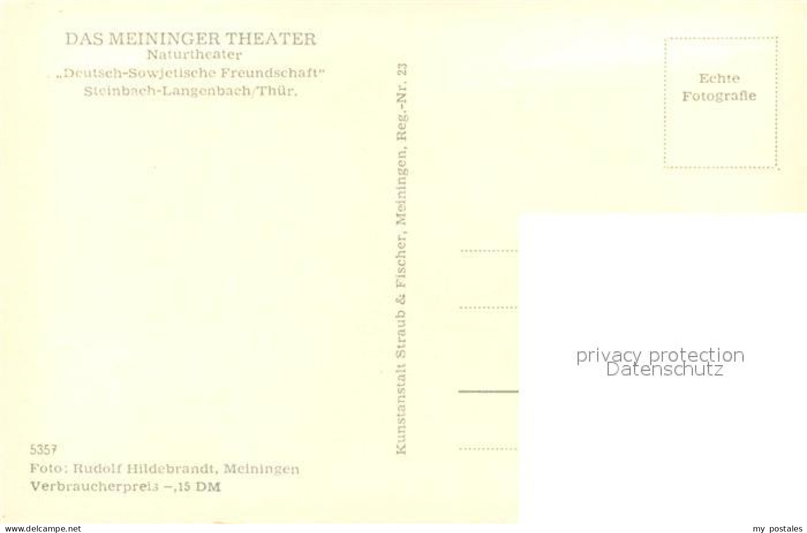 73032566 Steinbach Langenbach Meininger Theater Naturtheater  Steinbach Langenba - Other & Unclassified