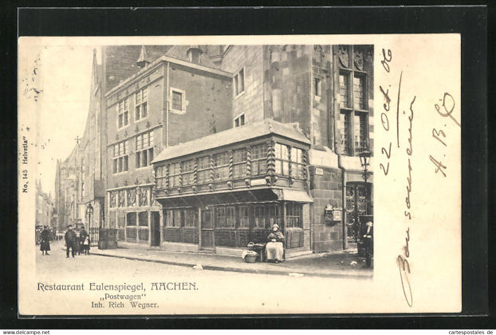 AK Aachen, Restaurant Eulenspiegel, Der Postwagen  - Aachen