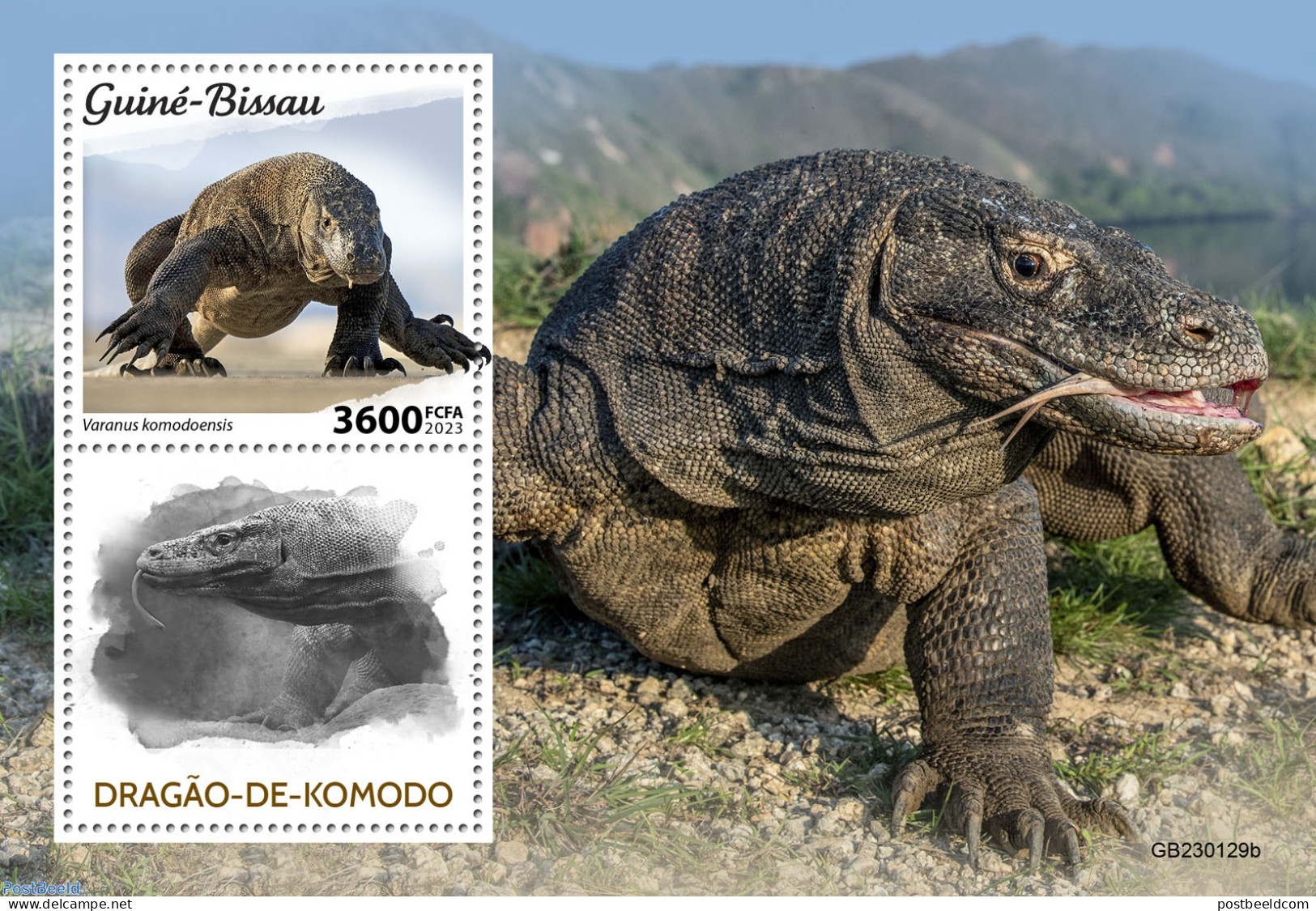 Guinea Bissau 2023 Komodo Dragon, Mint NH, Nature - Reptiles - Guinea-Bissau