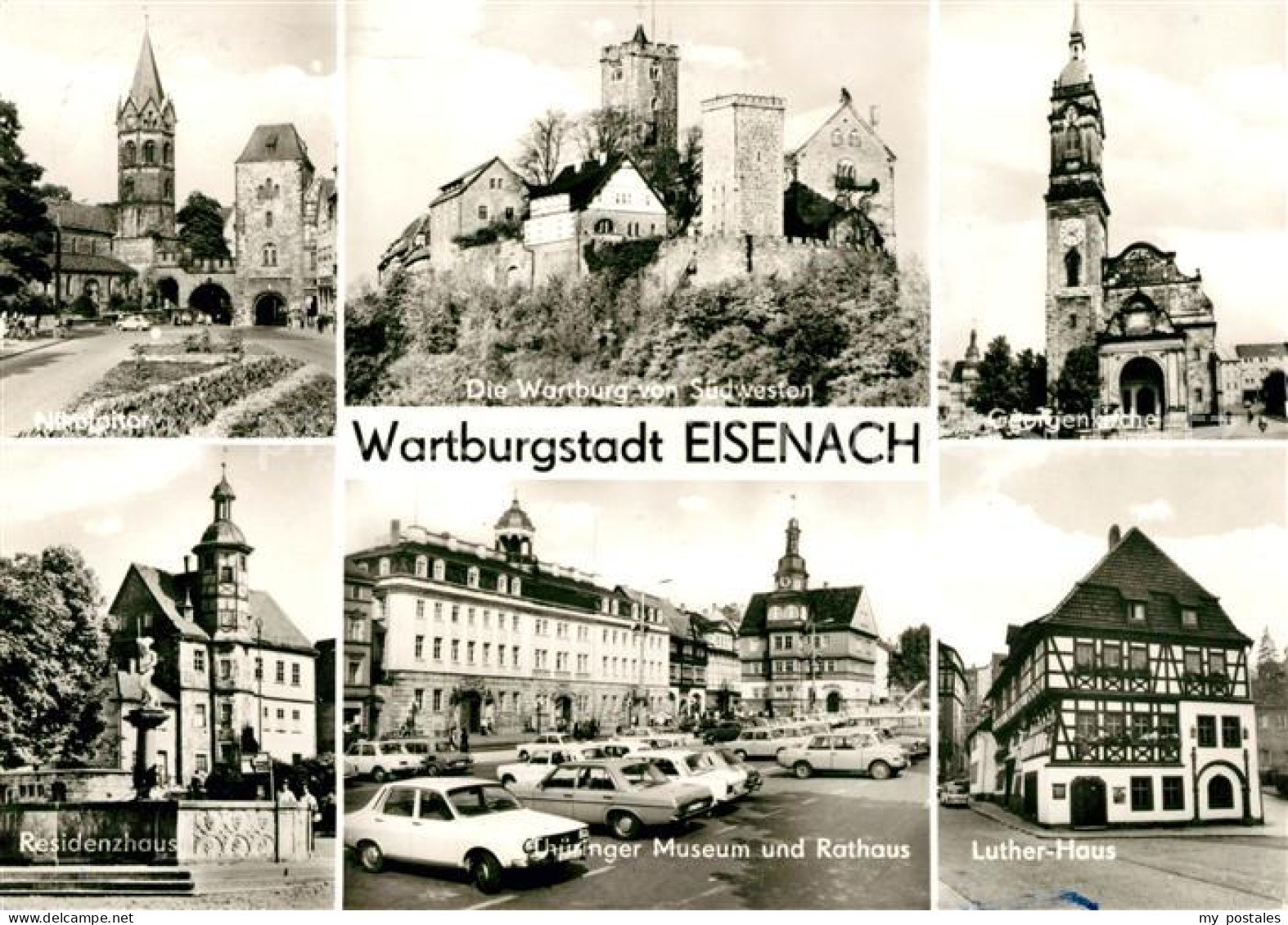 73032513 Eisenach Thueringen Nikolaitor Wartburg Georgenkirche Residenzhaus Thue - Eisenach