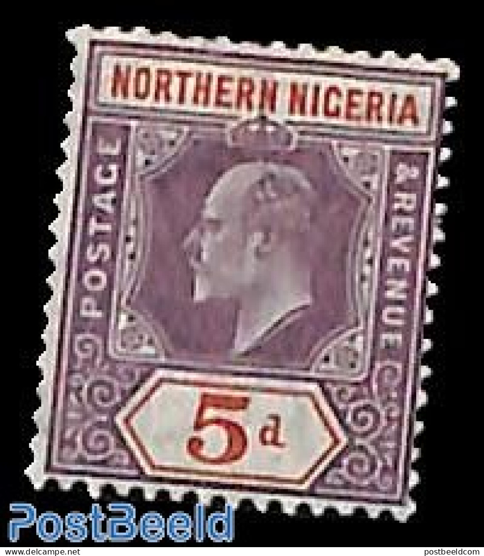 Nigeria 1904 5d, WM Mult.CRown-CA, Stamp Out Of Set, Unused (hinged) - Other & Unclassified