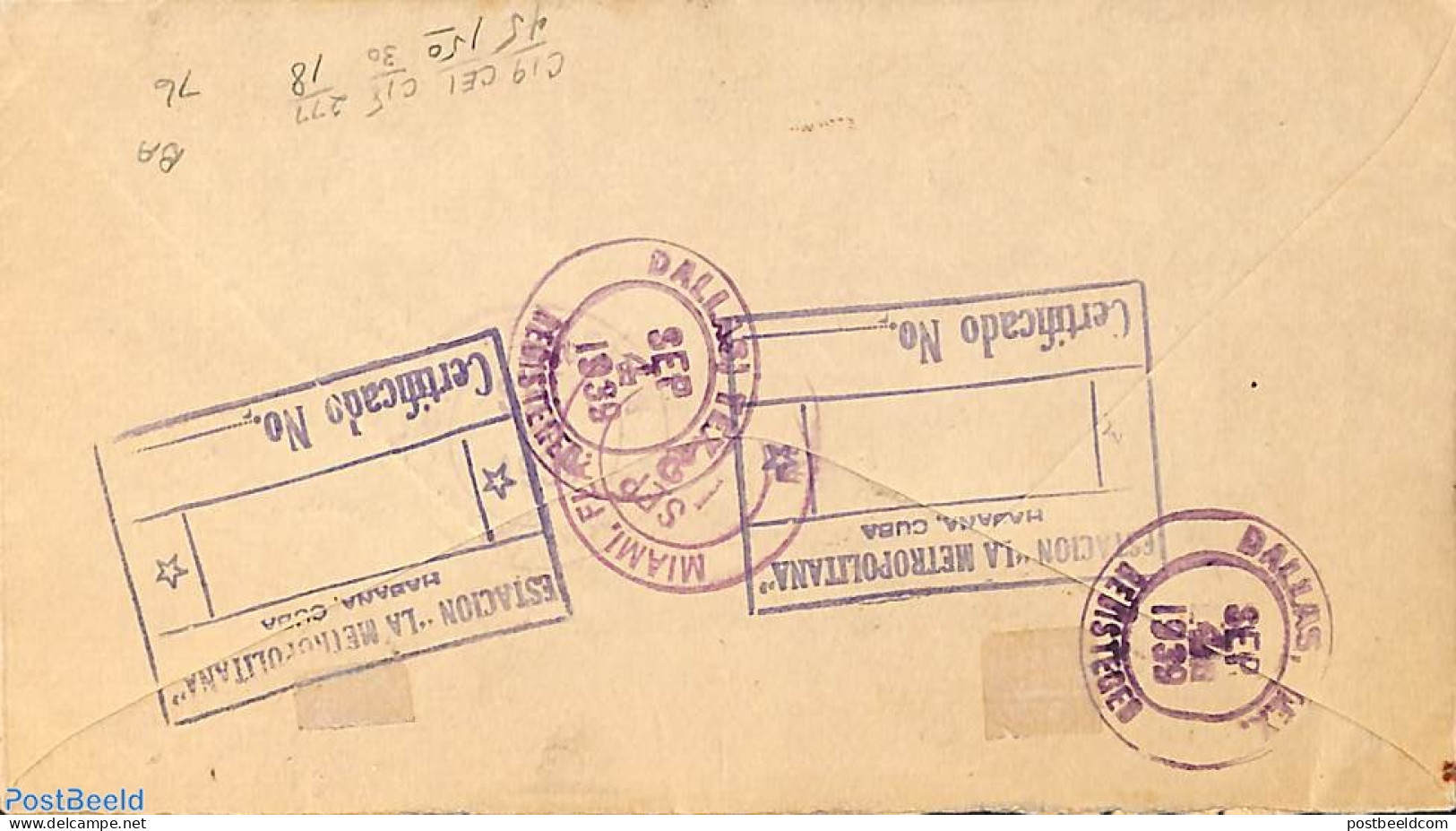Cuba 1939 Airmail Registered Cover To USA, Postal History, Various - Lighthouses & Safety At Sea - Covers & Documents