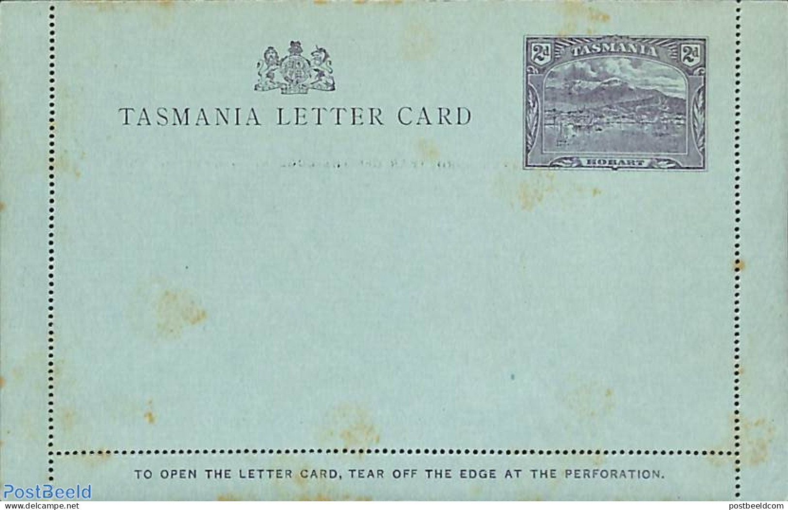 Australia, Tasmania 1900 Pictorial Letter Card, Entrance Island Lighthouse, Unused Postal Stationary, Various - Lighth.. - Leuchttürme