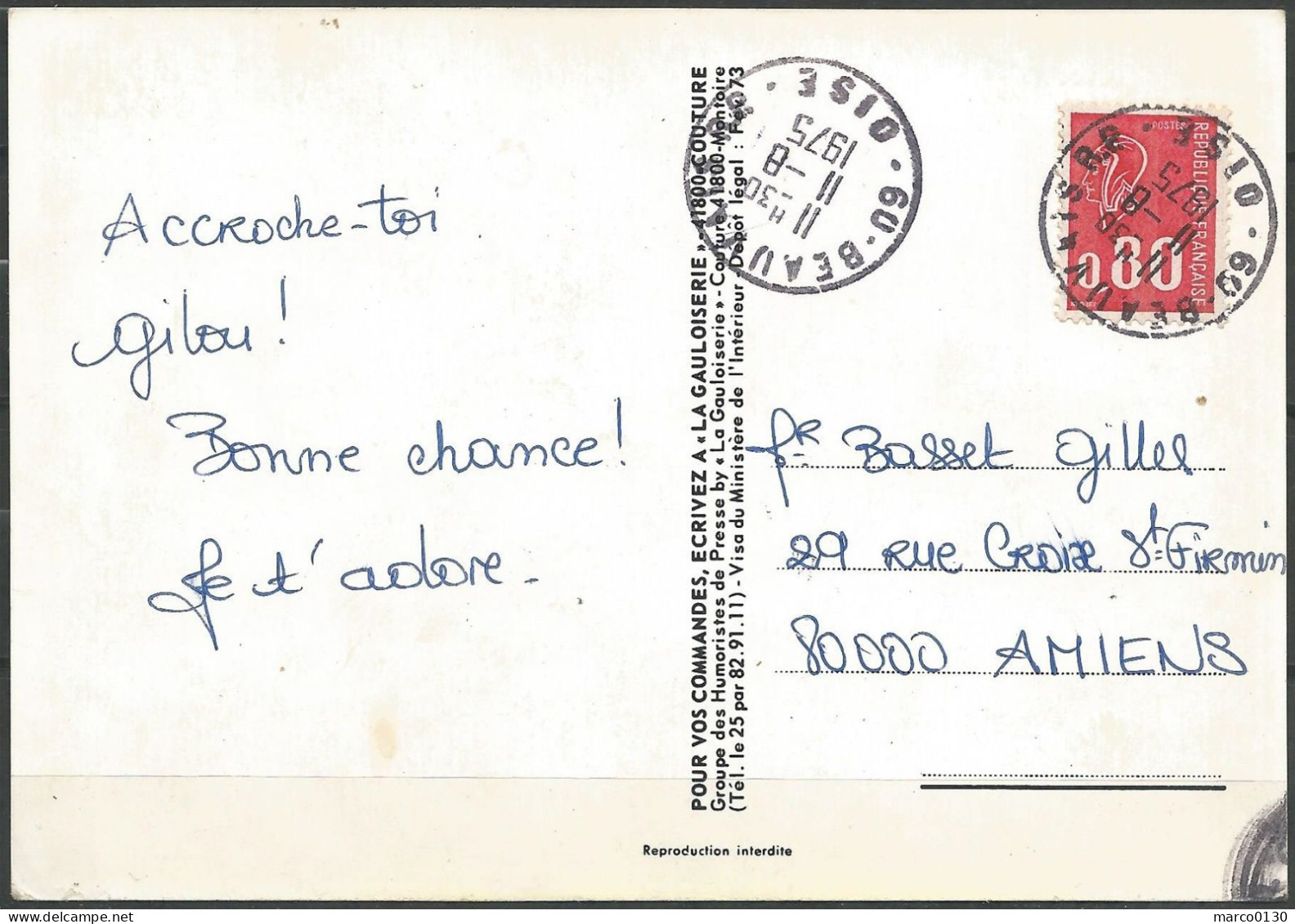 CARTE POSTALE "HUMORISTIQUE" - Humor