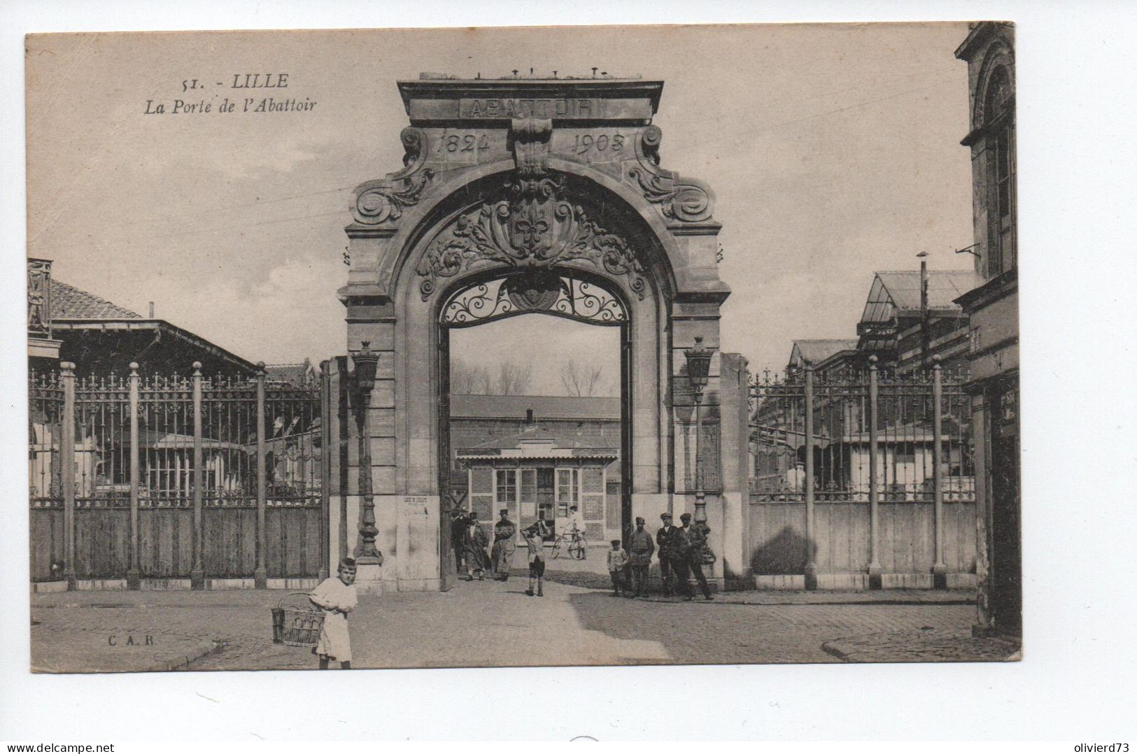 Cpa - 59 - Lille - La Porte De L'abattoir  -  A VOIR - Lille