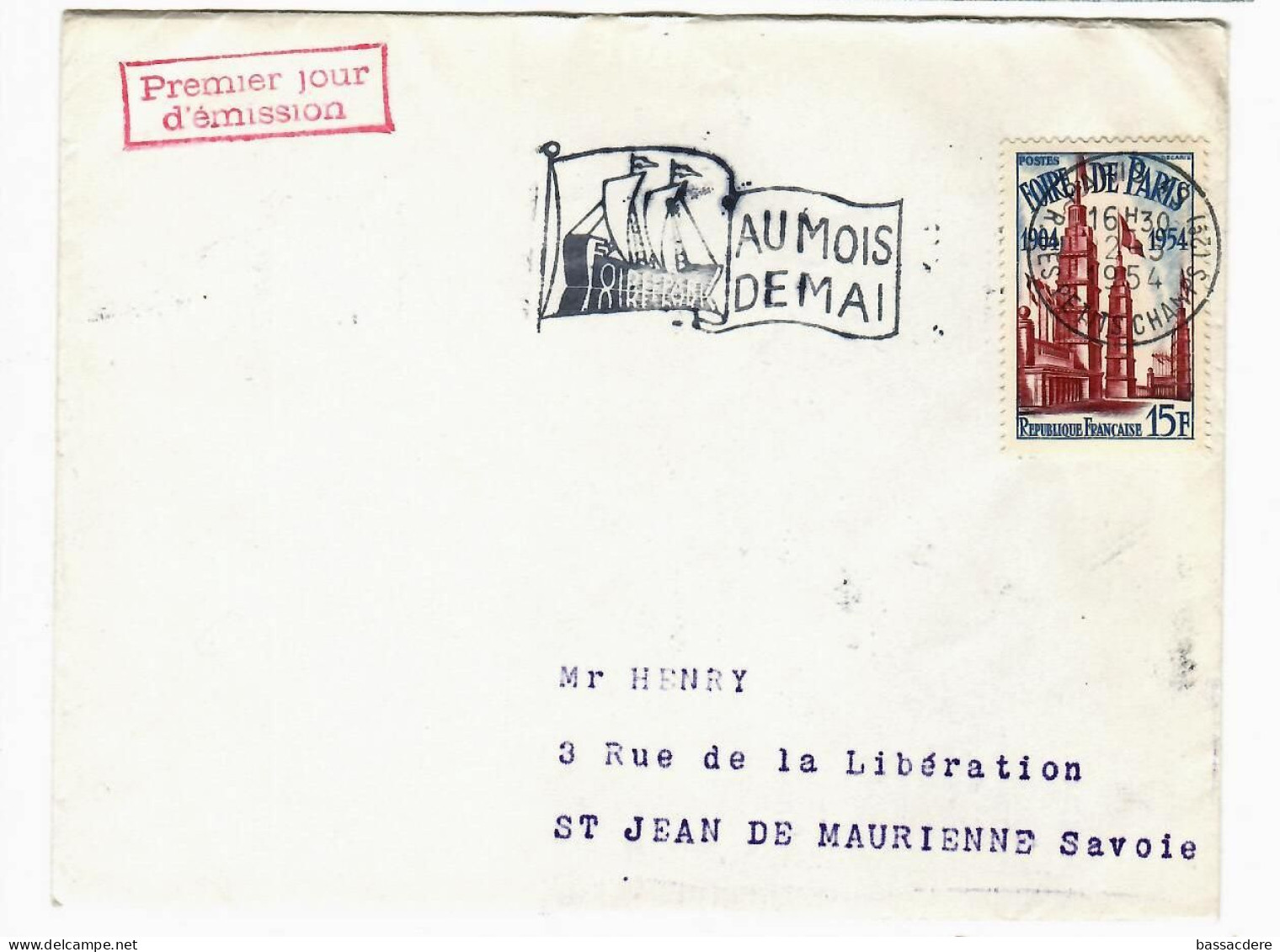 80273 -   4  Enveloppes FOIRES & SALONS  1954 - 1921-1960: Periodo Moderno
