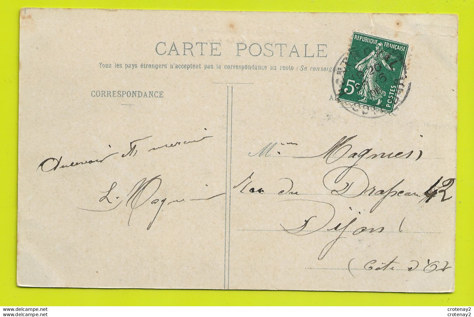 71  Château De LA PREE Vers AUTUN Chissey Lucenay L'Evêque VOIR DOS En 1908 Le Morvan Illustré Gervais éditeur à Saulieu - Autun