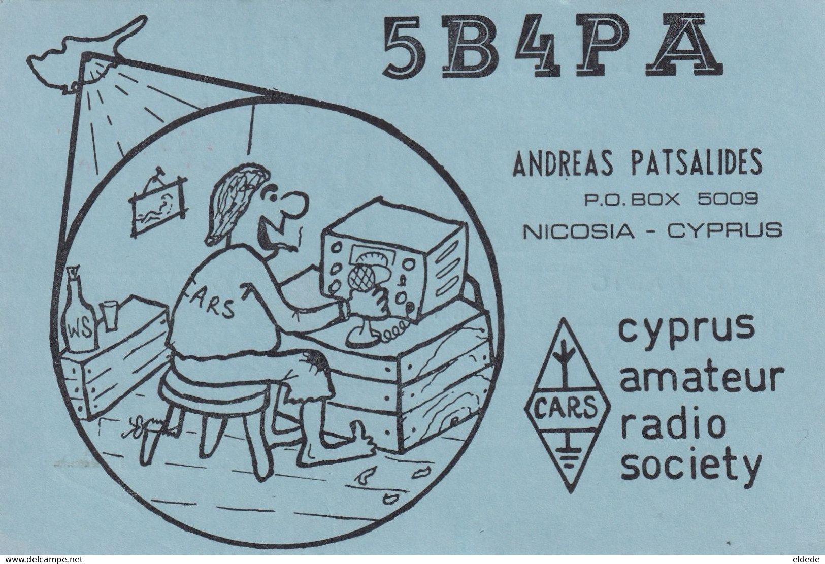 QSL Card Radio Amateur Andreas Patsalides Nicosia Cyprus - Chipre