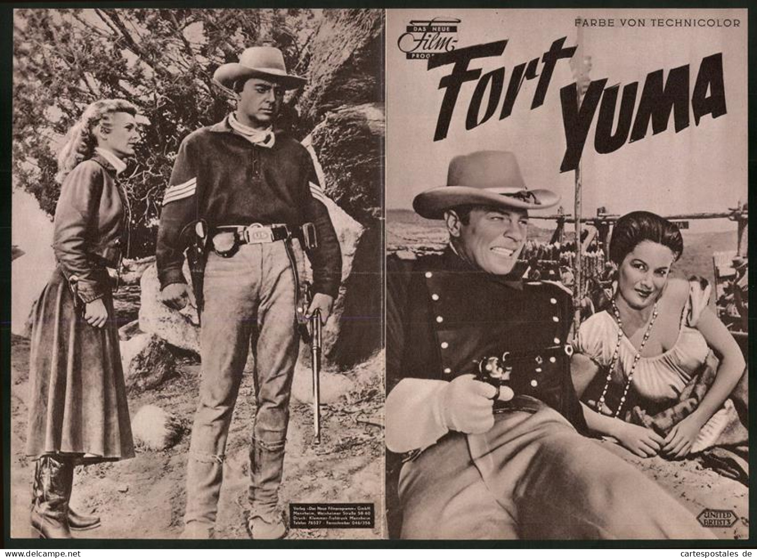 Filmprogramm DNF, Fort Yuma, Peter Graves, Joan Vohs, Regie: Lesley Selander  - Zeitschriften