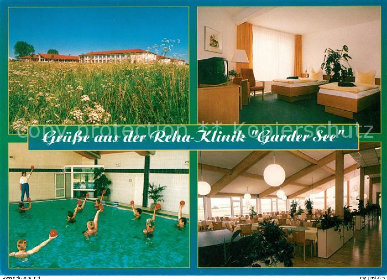 73031827 Lohmen Guestrow Reha Klinik Garder See Schwimmbad Speisesaal Lohmen - Sonstige & Ohne Zuordnung