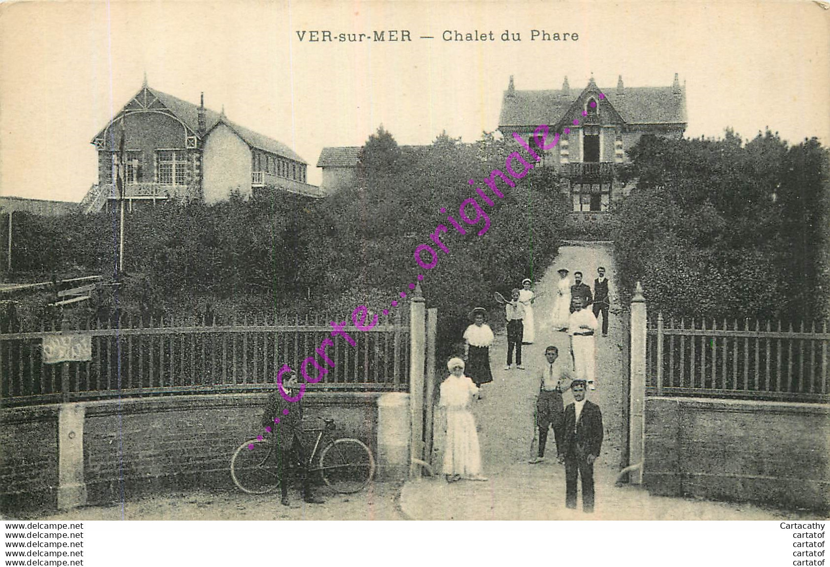 14.  VER SUR MER .  Chalet Du Phare .  CPA Animée . - Andere & Zonder Classificatie