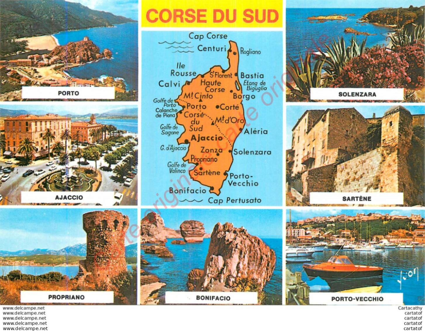 20.  CORSE DU SUD .  CP Multivues . - Sonstige & Ohne Zuordnung