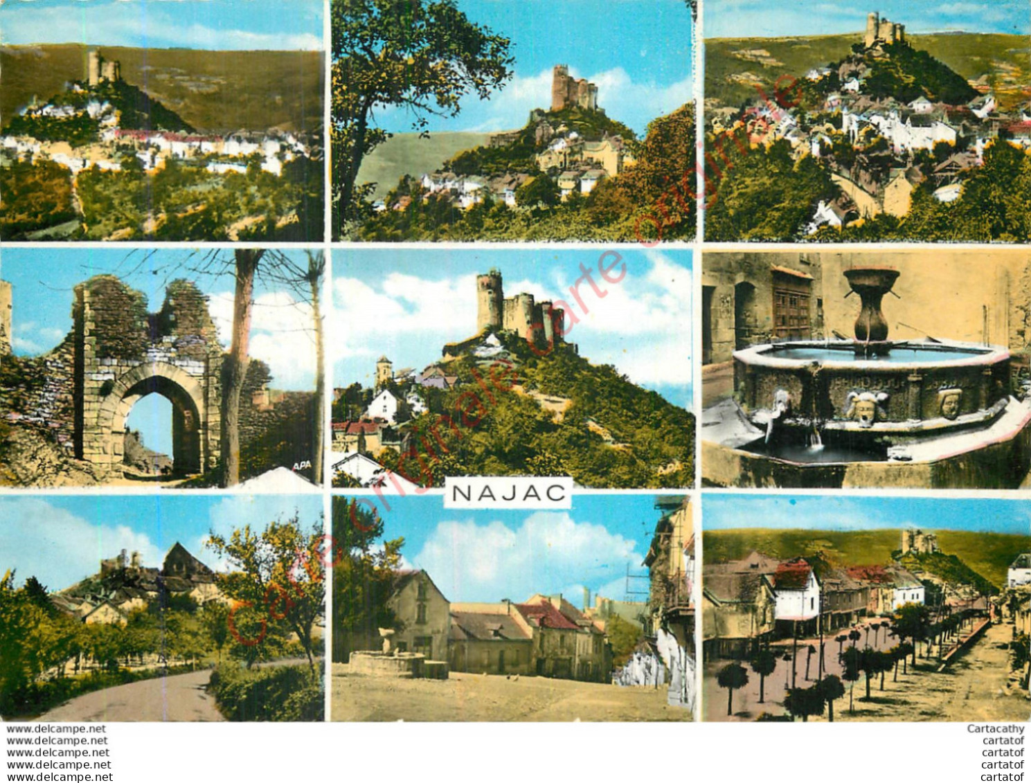 12.  NAJAC .  CP Multivues . - Najac