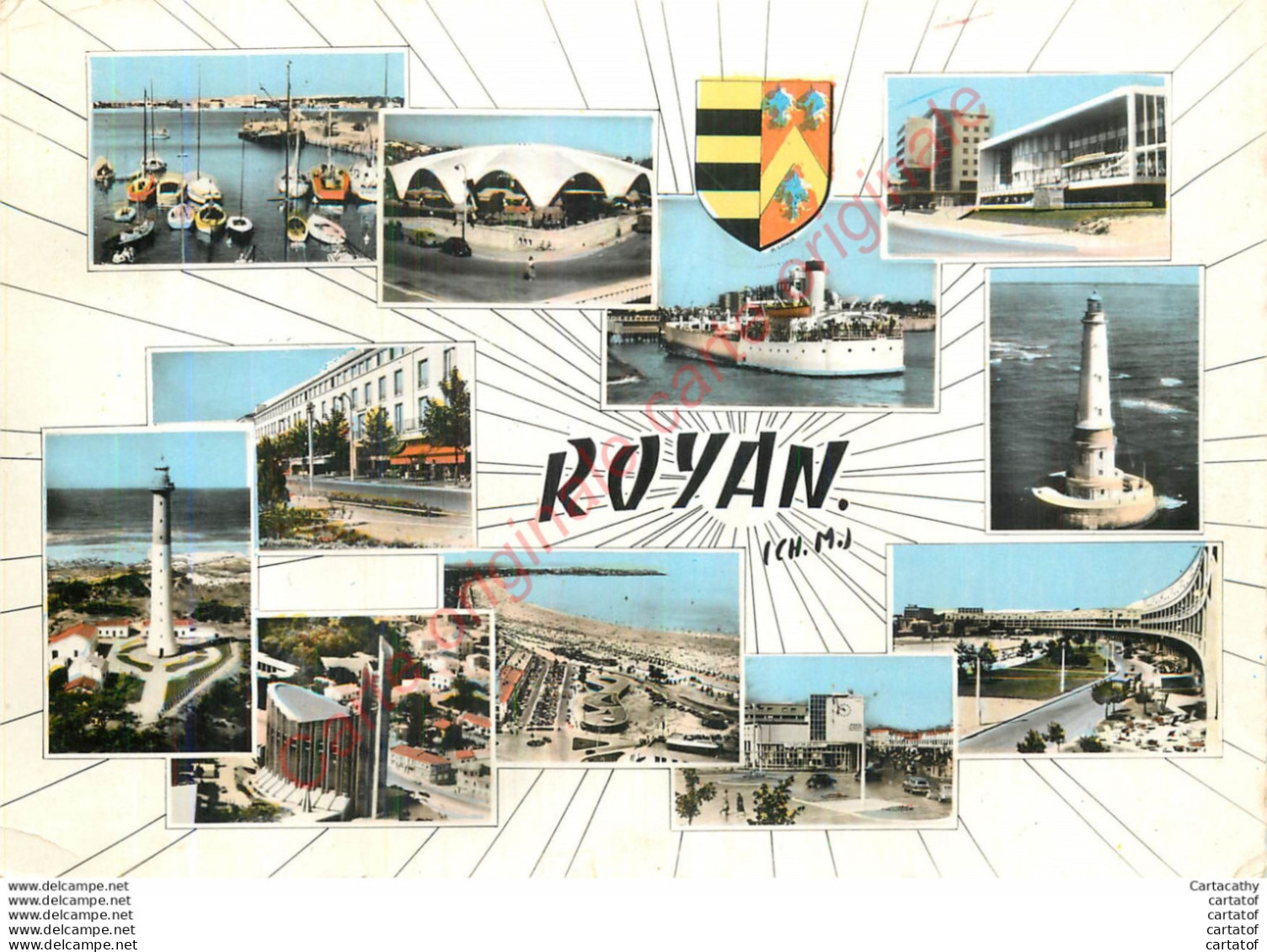 17.  ROYAN .  CP Multivues . - Royan