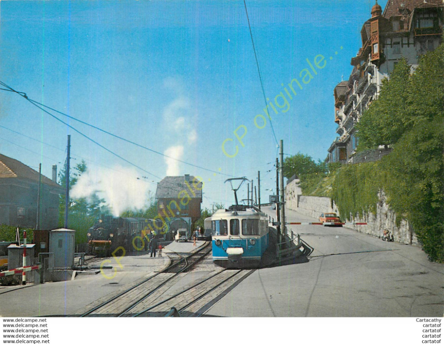 Chemin De Fer Touristique BLONAY-CHAMBY Et MONTREUX-OBERLAND Bernois .  GARE DE CHAMBY . - Sonstige & Ohne Zuordnung