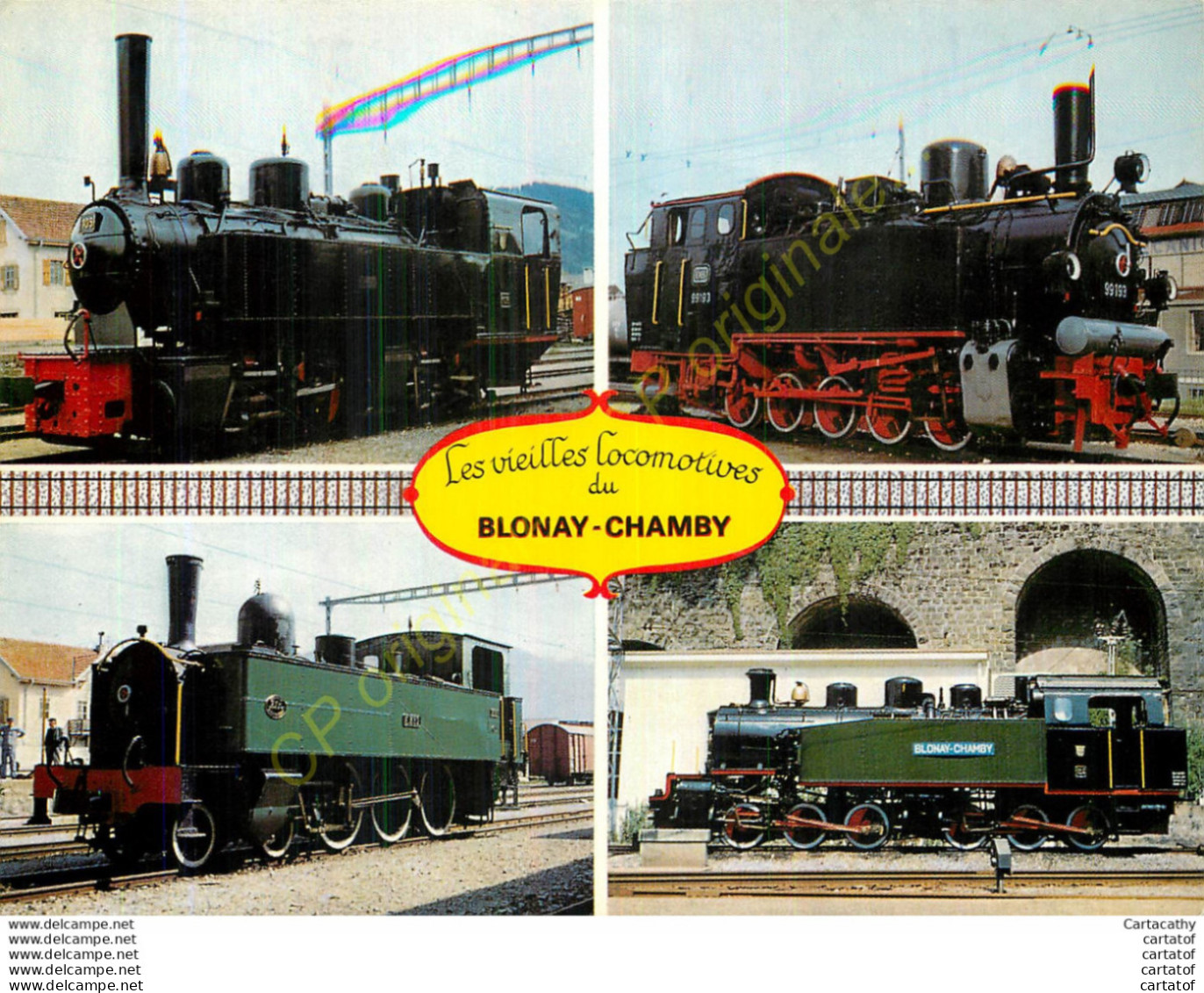 Chemin De Fer Touristique BLONAY-CHAMBY  .  Les Vieilles Locomotives ... - Altri & Non Classificati