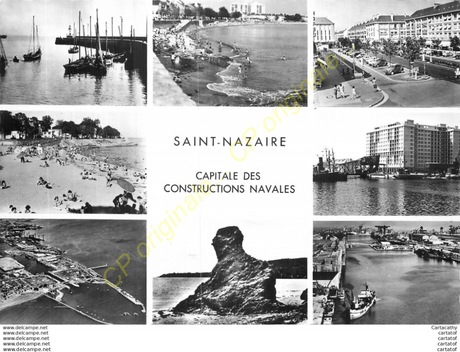 44.  SAINT NAZAIRE .  CP Multivues . - Saint Nazaire