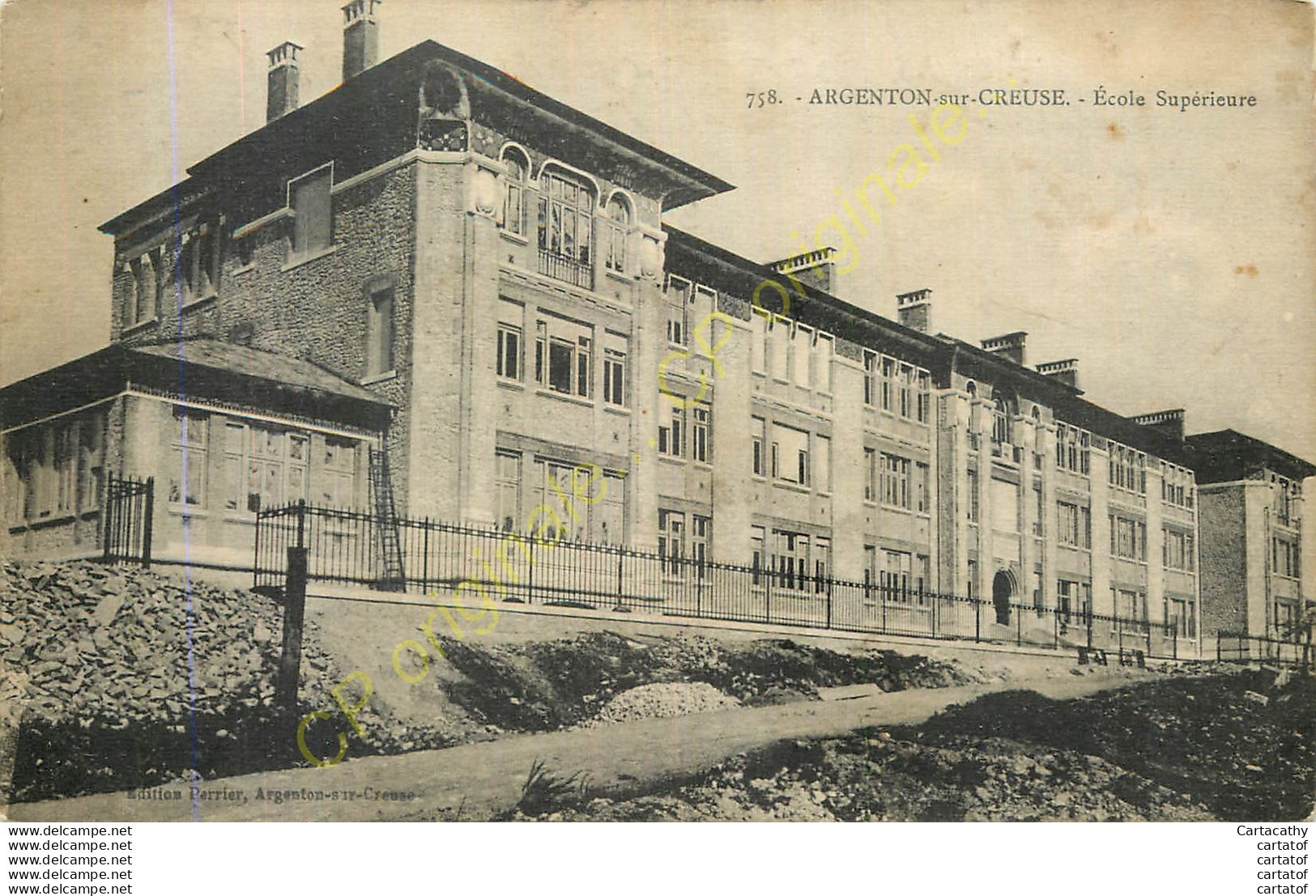 36.   ARGENTON SUR CREUSE .  Ecole Supérieure . - Other & Unclassified