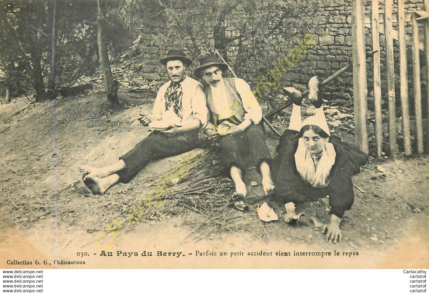 Au Pays Du BERRY .  Parfois Un Petit Accident Vient Interrompre Le Repas . - Sonstige & Ohne Zuordnung