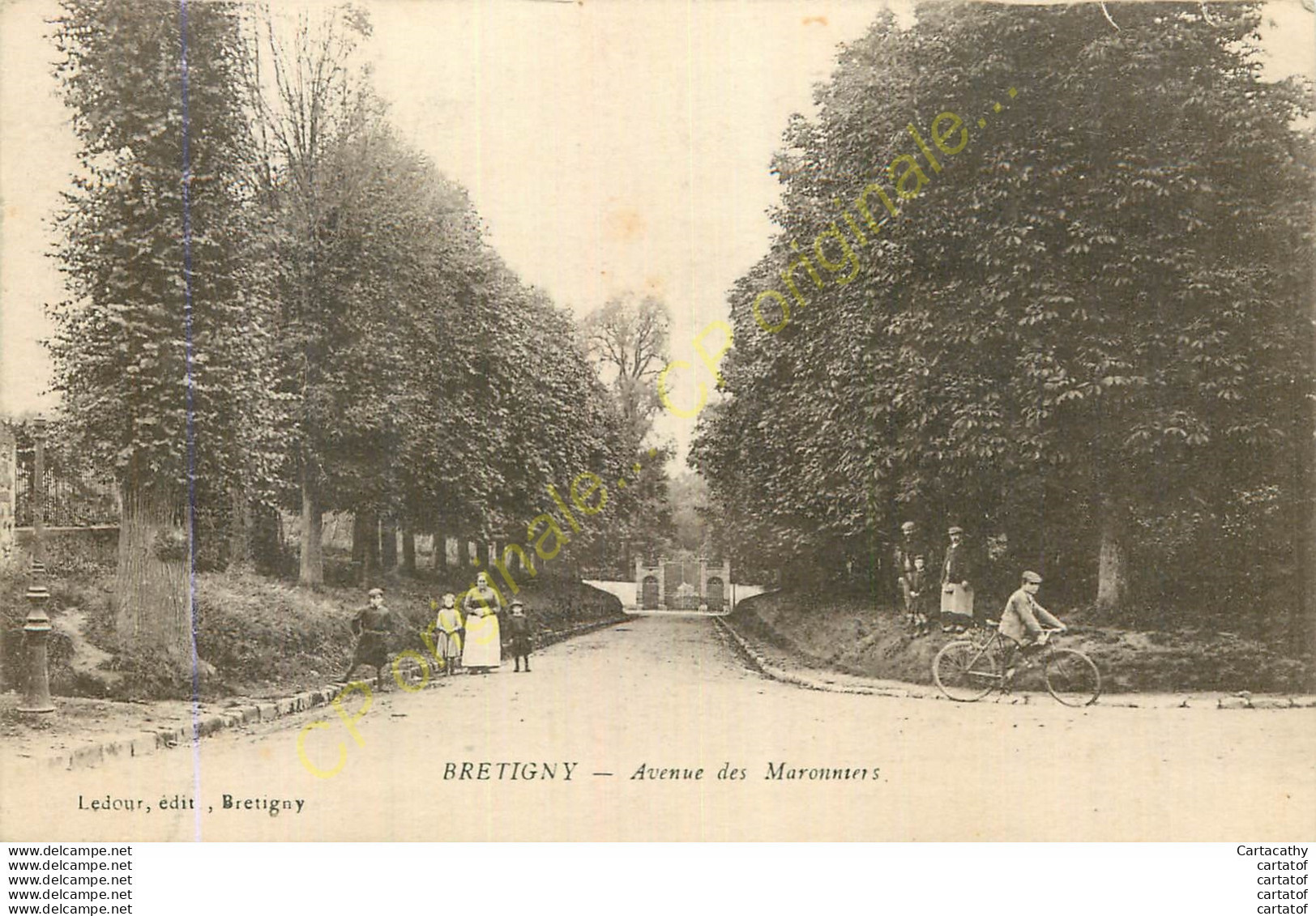 91.  BRETIGNY .  Carte Fautée : Avenue Des Maronniers . ( Marronniers ) . - Bretigny Sur Orge
