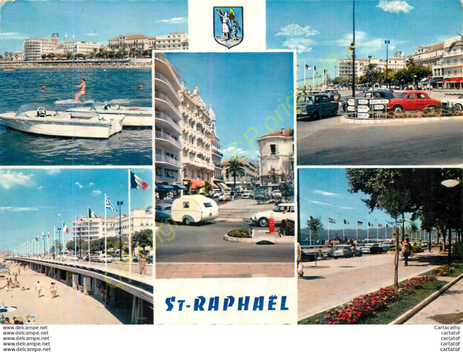 83.  SAINT RAPHAEL .  CP Multivues . - Saint-Raphaël