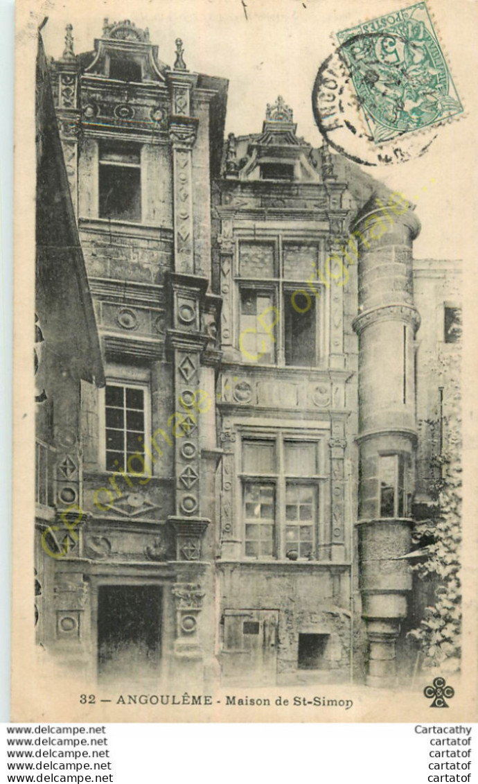 16.  ANGOULEME .  Maison De St-Simon . - Angouleme