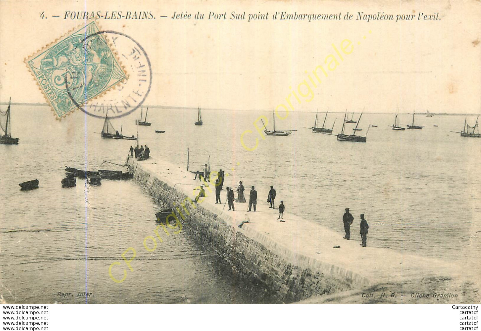 17.  FOURAS LES BAINS .  Jetée Du Port Sud . Point D'embarquement De Napoléon Pour L'exil . - Fouras-les-Bains