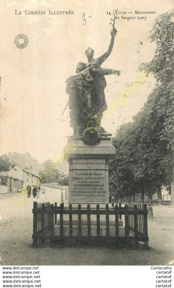 19.  TULLE .  Monument Du Sergent Lovy . - Tulle